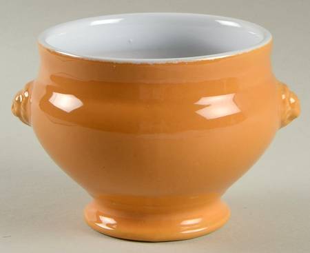 Citron Pastis (Yellow) Footed Lion's Head Soup Bowl