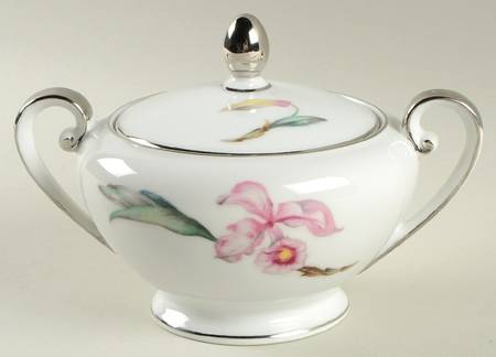 Corsage Sugar Bowl & Lid