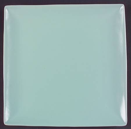 Trilogy Rain Aqua Square Dinner Plate