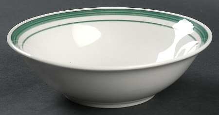 Infinitas Hunter Green (Double Bands) Soup/Cereal Bowl