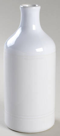 Blanc (White) Oil Cruet, No Drizzle Spout