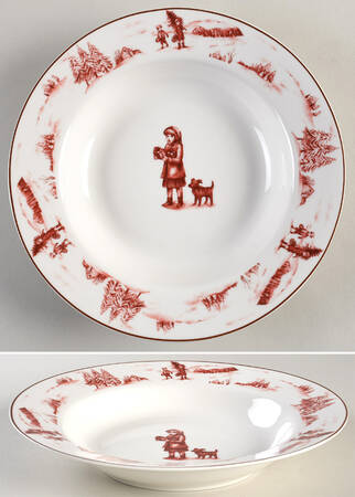 Christmas Magic Rim Soup Bowl