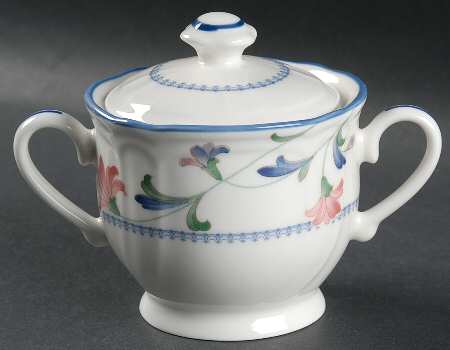 Indigo Garden Sugar Bowl & Lid