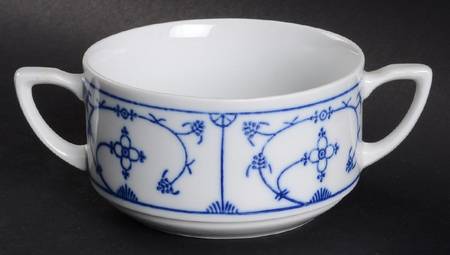 Blau Saks Flat Cream Soup Bowl