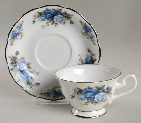 Moonlight Rose Footed Cup & Saucer Set