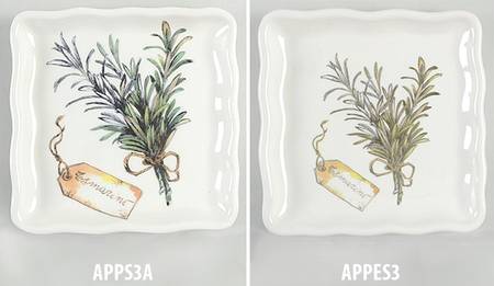 EFD3 Square Appetizer Plate