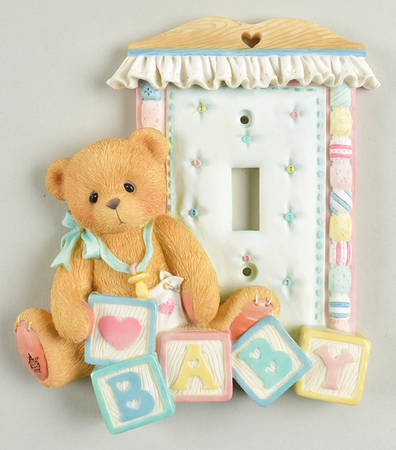 Cherished Teddies Baby Giftware Single Light Switch Cover