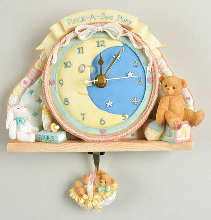 Cherished Teddies Baby Giftware Hanging Wall Clock