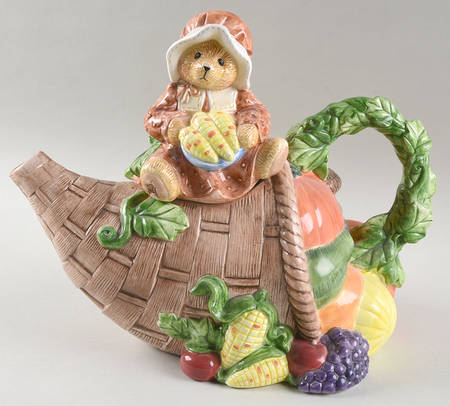 We Bear Thanks Figural Teapot & Lid