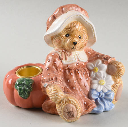 We Bear Thanks Figural Candlestick