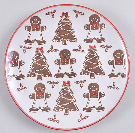 Gingerbread Man Salad Plate