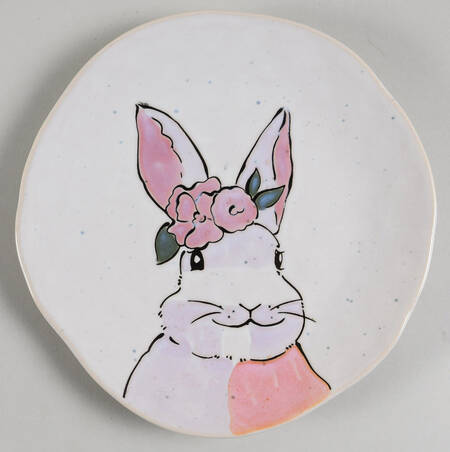 Venassa Bunny Salad Plate