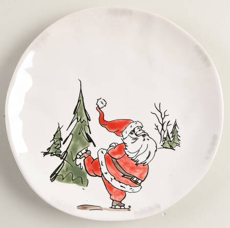 Whimsy Santa Salad Plate