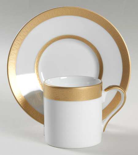 Agathon Flat Demitasse Cup & Saucer Set