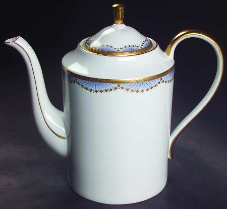 Coronation Blue Coffee Pot & Lid