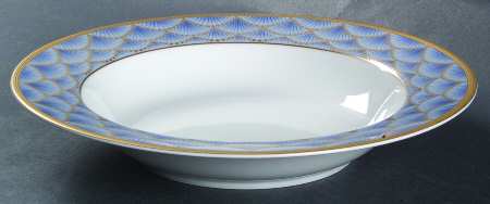 Coronation Blue Large Rim Soup Bowl