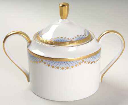 Coronation Blue Sugar Bowl & Lid