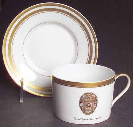 Imperial Egg Collection Flat Cup & Saucer Set