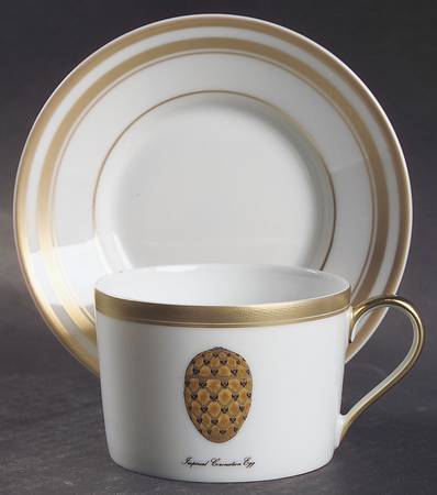 Imperial Egg Collection Flat Cup & Saucer Set