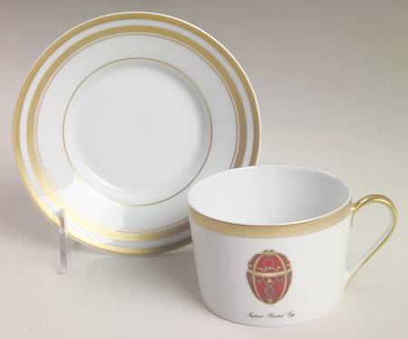 Imperial Egg Collection Flat Cup & Saucer Set