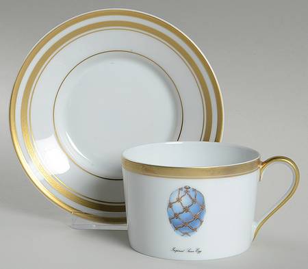 Imperial Egg Collection Flat Cup & Saucer Set