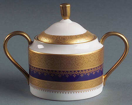 Imperial Heritage Cobalt Blue Sugar Bowl & Lid