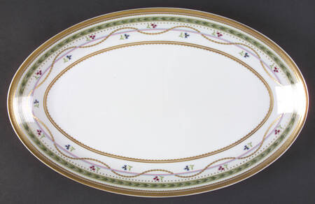 Luxembourg Green 14" Oval Serving Platter