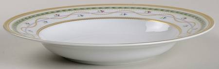 Luxembourg Green Rim Soup Bowl