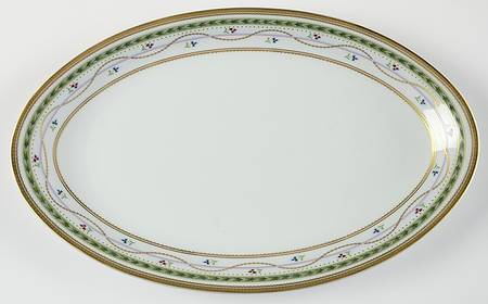 Luxembourg Green 16" Oval Serving Platter