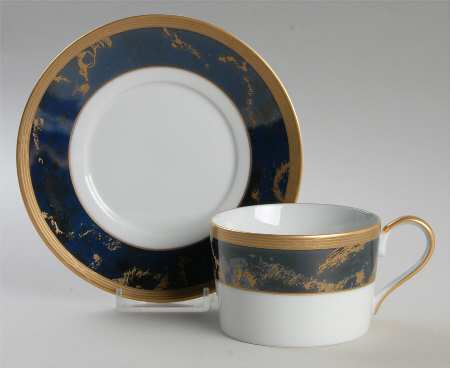Pavilion Lapis Lazuli Flat Cup & Saucer Set