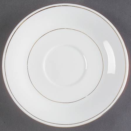 Classic Gold (Coupe, Gold Trim&Rings) Saucer for Footed Cup