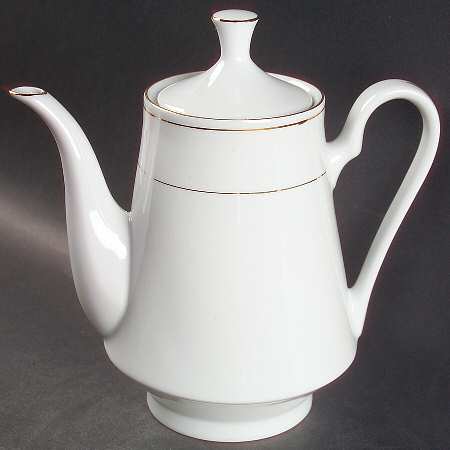 Classic Gold (Coupe, Gold Trim&Rings) Coffee Pot & Lid