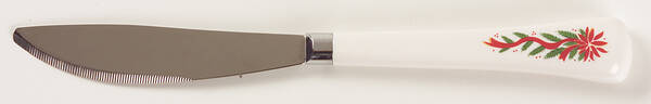 Poinsettia & Ribbon Small Dinner Knife