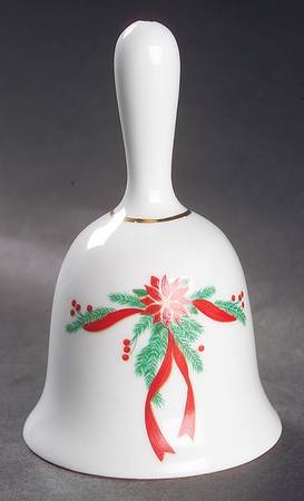Poinsettia & Ribbon Bell
