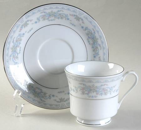 Rosepoint Footed Cup & Saucer Set by Fairfield