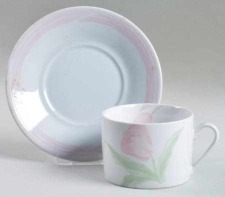 Tivoli Tulip Flat Cup & Saucer Set