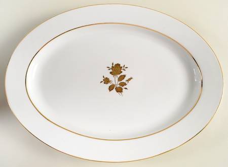 Eternal Rose 16" Oval Serving Platter