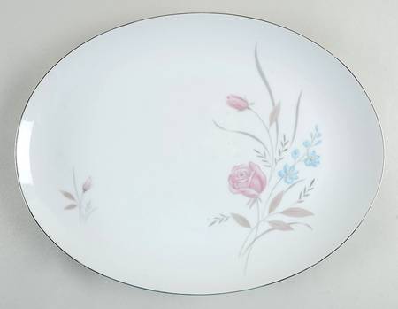 New Rose 14" Oval Serving Platter