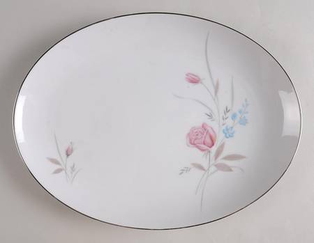 New Rose 12" Oval Serving Platter
