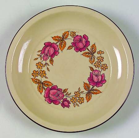 Plum Rose Salad Plate
