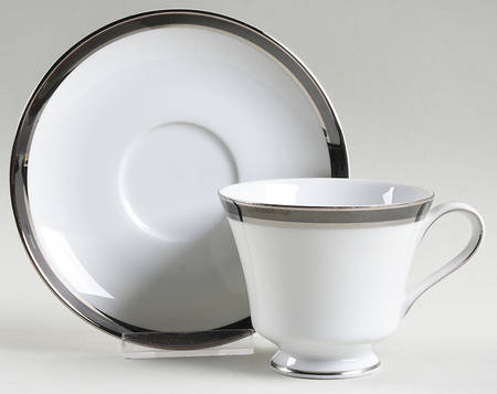 Elegance Footed Cup & Saucer Set