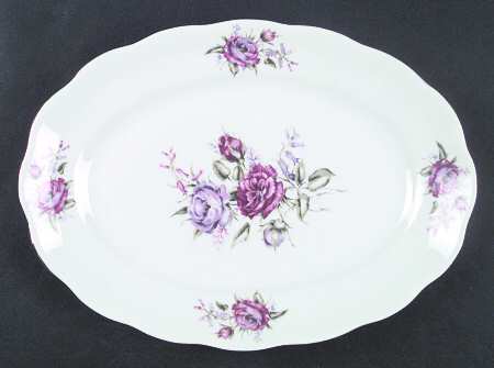 Flower Spray (Poland) 13" Oval Serving Platter