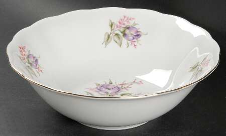 Flower Spray (Poland) 9" Round Vegetable Bowl