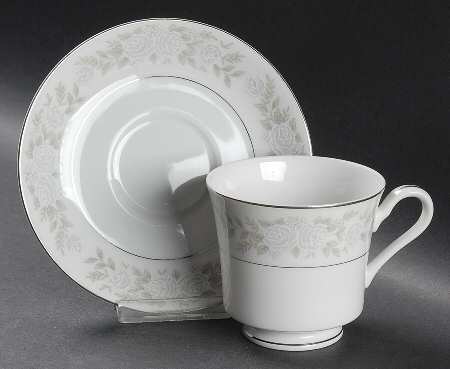 Adele Footed Cup & Saucer Set