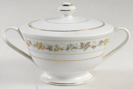 Autumn Sugar Bowl & Lid