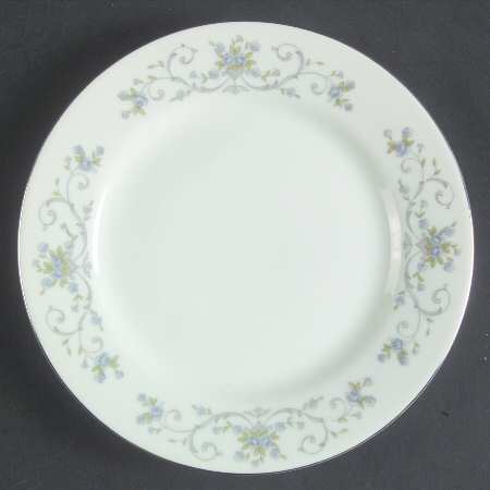 Blue Rose Bread & Butter Plate