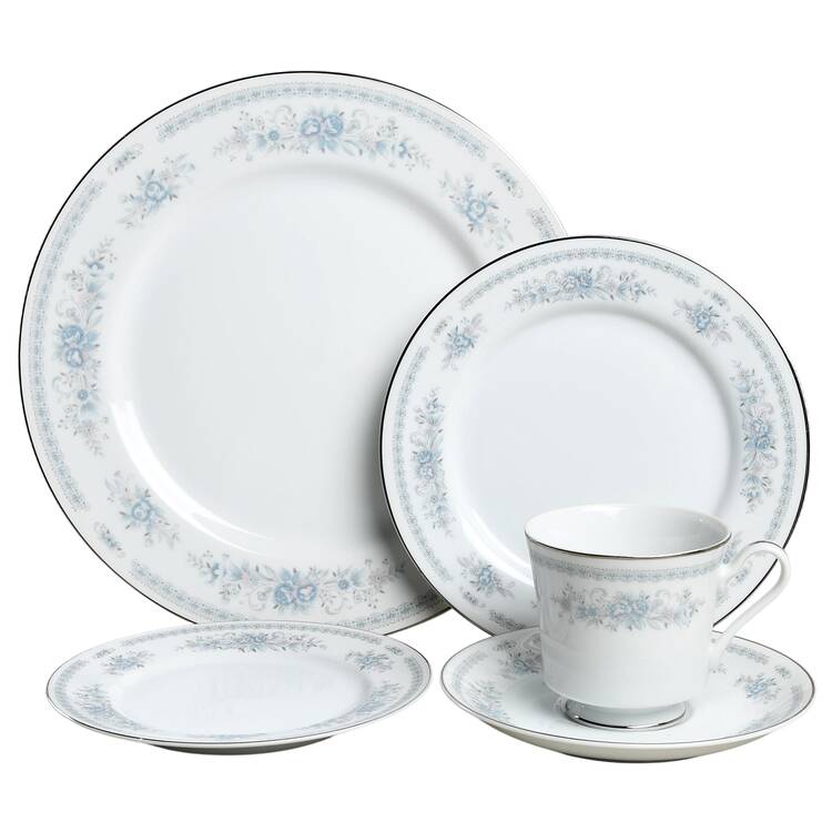 Christine (Blue Flowers) 5 Piece Place Setting