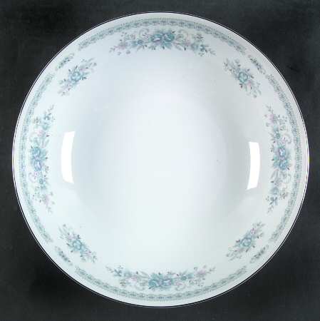 Christine (Blue Flowers) 9" Round Vegetable Bowl