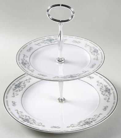 Diane 6 5/8"-10"  2 Tiered Serving Tray (Dp, Sp) HC
