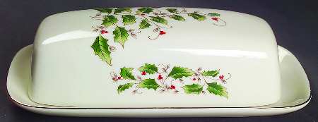 Holly Holiday 1/4 Lb Covered Butter